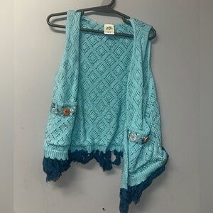 Girls Wildflowers Knit Vest